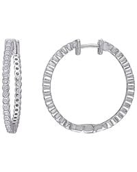 Diamond Select Cuts - 14k 0.86 Ct. Tw. Diamond Hoops - Lyst