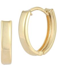 Ember Fine Jewelry - 14k Oval Huggie Earrings - Lyst