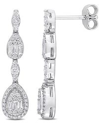 Diamond Select Cuts - 14k 0.88 Ct. Tw. Diamond Drop Earrings - Lyst