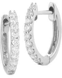 Nephora - 14k 0.36 Ct. Tw. Diamond Huggie Hoops - Lyst