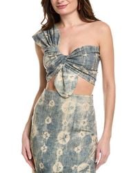 Just BEE Queen - Sol Linen-Blend Top - Lyst