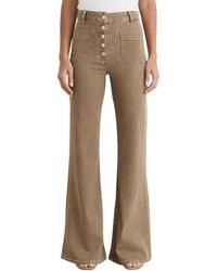 Reiss - Cali Twin Pocket Button Flared Jean - Lyst