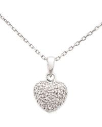 Diamond Select Cuts - Silver 0.05 Ct. Tw. Diamond Necklace - Lyst