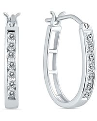 True Diamond - 14k 0.46 Ct. Tw. Diamond Hoops - Lyst