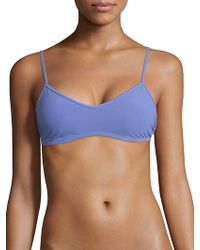 Flagpole Swim Barkley Solid Bikini Top - Blue