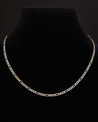 Italian Gold - 14k Figaro Link Chain Necklace - Lyst