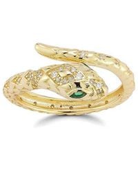 Sphera Milano - 14K Over Cz Snake Bypass Ring - Lyst