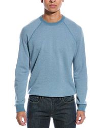 Vince - Birdseye Raglan Wool & Cashmere-Blend Crewneck Pullover - Lyst