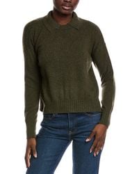Minnie Rose - Collared Cashmere Sweater - Lyst