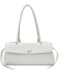 Tiffany & Fred Paris - Quilted Sheepskin Leather Shoulder Bag - Lyst