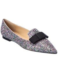 Jimmy Choo - Gala Glitter Flat - Lyst