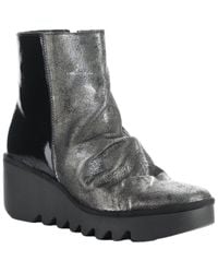Fly London - Baan Leather & Patent Boot - Lyst