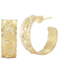 Reiss - 14K 0.05 Ct. Tw. Diamond Hoops - Lyst