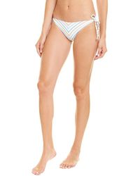 Vitamin A - Natalie Miter Stripe Tie-side Bikini Bottom - Lyst
