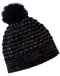 Forte - Cashmere Lurex Textured Wool & Cashmere-Blend Hat - Lyst