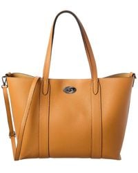 Italian Leather - Top Handle Tote - Lyst