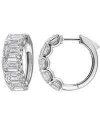 Lab Grown Diamonds - Created Forever 14K 10.00 Ct. Tw. Lab-Grown Diamond Hoop Earrings - Lyst