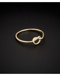 Italian Gold - 14k Love Knot Ring - Lyst