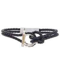 Ferragamo - Gancini Leather Bracelet - Lyst