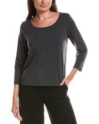 Eileen Fisher - Scoop Neck Top - Lyst