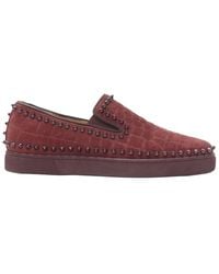 Christian Louboutin - Suede Low Sneaker (authentic Pre-loved) - Lyst