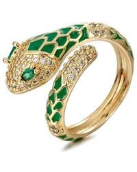 Liv Oliver - 18K Plated 0.54 Ct. Tw. Quartz Cz Ring - Lyst