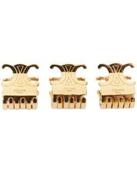 Celine - Triomphe Hair Clips (Authentic Pre-Loved) - Lyst