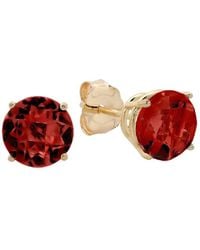 MaxColor - 10k 2.10 Ct. Tw. Garnet Studs - Lyst