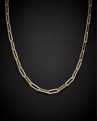 Italian Gold - 14k Paperclip Chain Necklace - Lyst