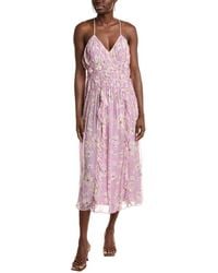 Joie - Lyall Silk Midi Dress - Lyst