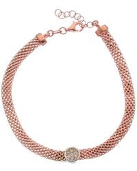 Meshmerise - 18K Over 0.07 Ct. Tw. Diamond Bracelet - Lyst