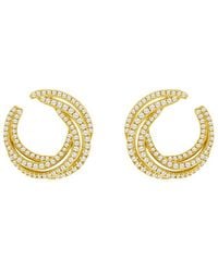 Suzy Levian CZ Jewelry - Suzy Levian Silver Cz Statement Earrings - Lyst