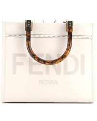 Fendi - Leather Sunshine Shopper Tote Small (Authentic Pre-Loved) - Lyst