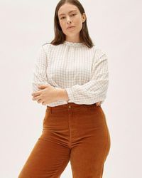 Everlane - The Double-gauze Shirred Top - Lyst