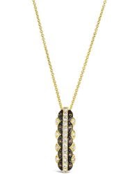 Le Vian - Le Vian Honey & Chocolate 14K 0.35 Ct. Tw. Diamond Pendant Necklace - Lyst