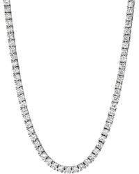Lab Grown Diamonds - 14k 20.00 Ct. Tw. Lab-grown Diamond Straight Line Necklace - Lyst