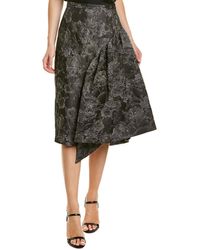 Michael Kors Collection Wool-blend A-line Skirt - Multicolor