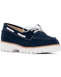 Donald J Pliner - Harlie02 Suede Lug Bottom Boat Shoe - Lyst