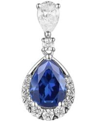 Gregg Ruth - 14K 1.14 Ct. Tw. Diamond & Sapphire Pendant - Lyst