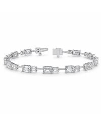 Lab Grown Diamonds - 14K 9.00 Ct. Tw. Lab-Grown Diamond Tennis Bracelet - Lyst