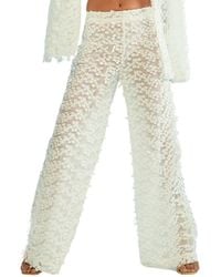 Cynthia Rowley - 3D Embroidered Tulle Pant - Lyst