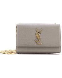 Saint Laurent - Grainy Leather Classic Monogram Crossbody Small (Authentic Pre-Loved) - Lyst