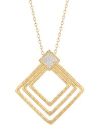 I. REISS - 14k 0.15 Ct. Tw. Diamond Pendant Necklace - Lyst