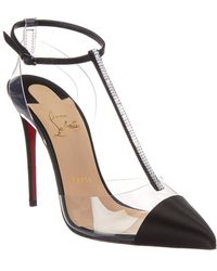 Christian Louboutin Nosy Strass 100 Satin & Pvc Pump - Multicolor