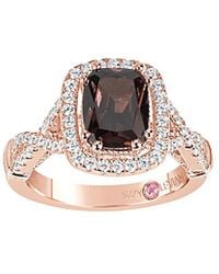 Suzy Levian - Rose Gold Vermeil Cz Ring - Lyst