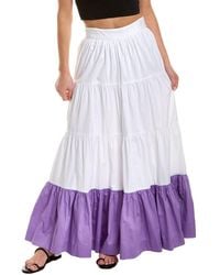 AMUR - Koral Tiered Maxi Skirt - Lyst