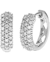 Amairah - 0.50 Ct. Tw. Lab-Grown Diamond Hoops - Lyst