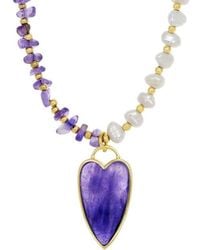 Savvy Cie - 18K Plated 5-6Mm Pearl Station Necklace - Lyst