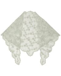 Saachi - Embroidered Lace Bandana - Lyst