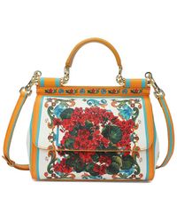 Tiffany & Fred Paris - Saffiano Painted Leather Top-Handle Satchel - Lyst